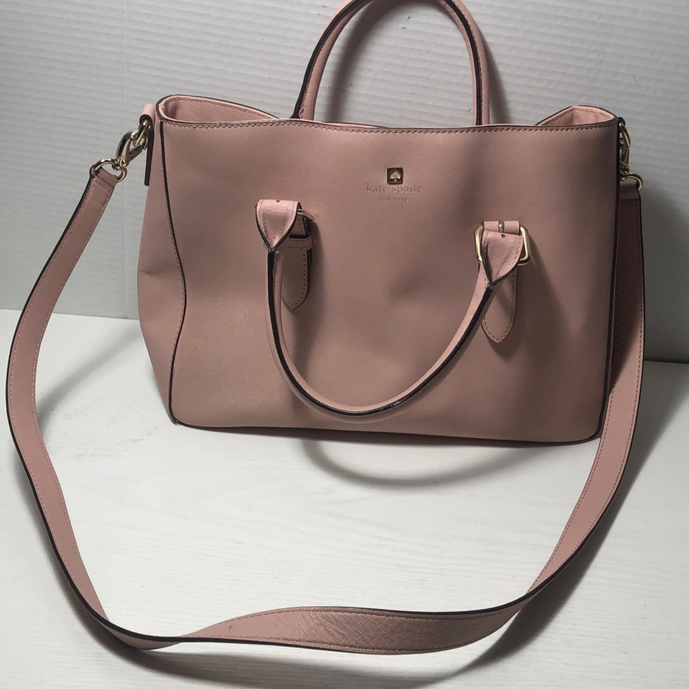 Kate Spade Cove Street Goldie Convertible Satchel Nude Pinkish Purse Bag